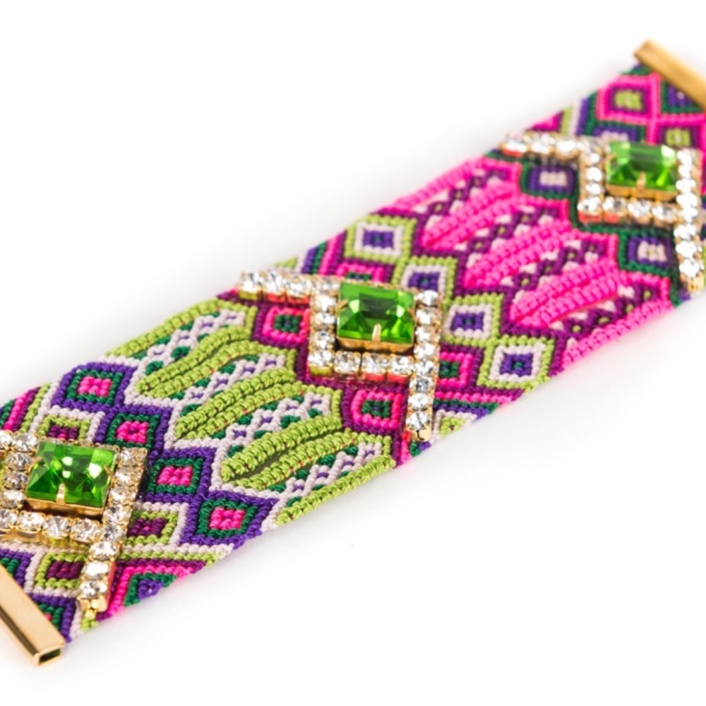 🎡HP🎡Friendship bracelet cuff crystal embellished